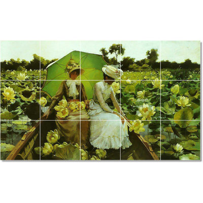 60" x 36" Ceramic Painting Decorative Mural Tile 12" x 12"
