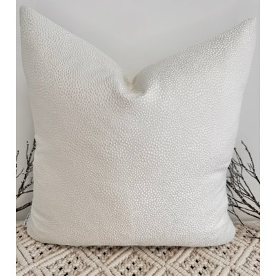Abstract Ivory Square Cushion Cover