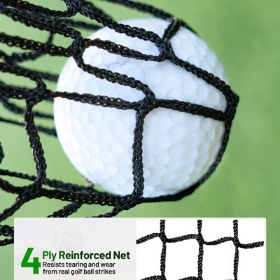 Golf Practice Net 10×7Ft With With Target Cloth & Carry Bag For Driving, Chipping & Swing Practice