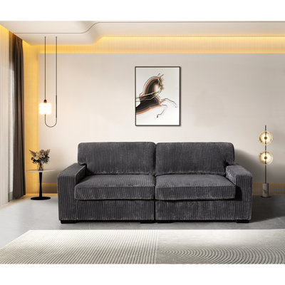 Fabrication confortable en bois gris avec coussins en mousse et base stable revêtue de mousse