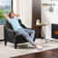 Petit fauteuil d'appoint de style moderne Mid-Century 31 po -370343987
