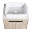 Ensemble de meuble-lavabo mural 24 po avec lavabo en céramique