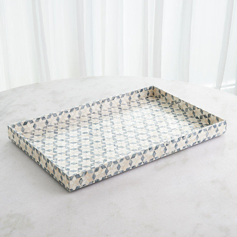 Decorative Tray, 28"Wx18"Dx2.5"H