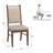 Cipolla Wood Finish Beige Fabric Dining Chair-105512471
