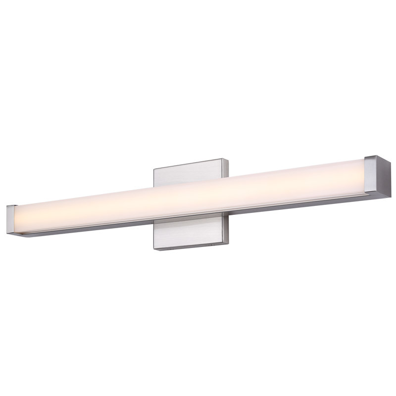 Meuble-lavabo 1 lumière Nosar, Nickel brossé