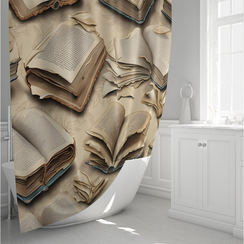 Donnchadh Abstract Shower Curtain, 93" H x 70" W