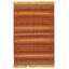 Tapis rouge / jaune en laine fabriqué à la main Kilim