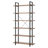 Shipley 83"H x 41"W 6-Tier Steel Etagere Bookcase-2019256425