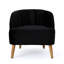Fauteuil moderne moderne en velours, option tendance et confortable-300569641