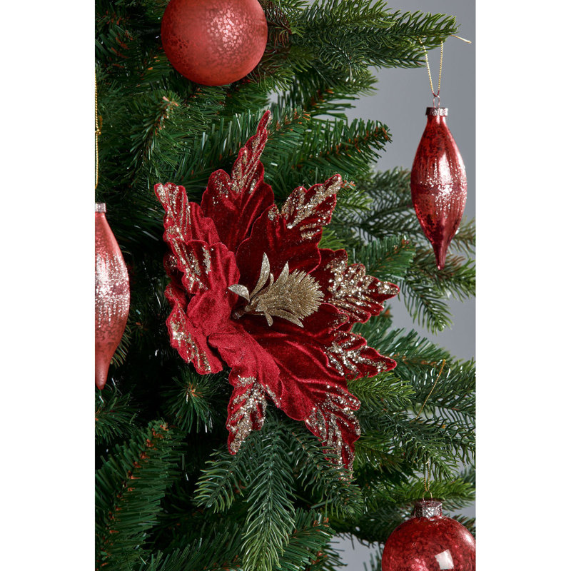 Fabric Poinsettia Arrangement