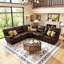 Culbreth 6 - Piece Modern Fancy Vegan Leather Power Reclining Sectional with Wide Back and Console-1788282316