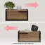  Eco Floating Bedside Table With Drawer And Metal Handle, Bedroom-1400951473