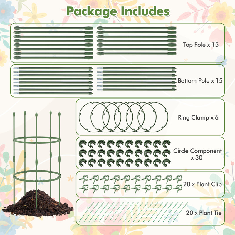 Angellique 102cm H x 50cm W Metal Obelisk Trellis