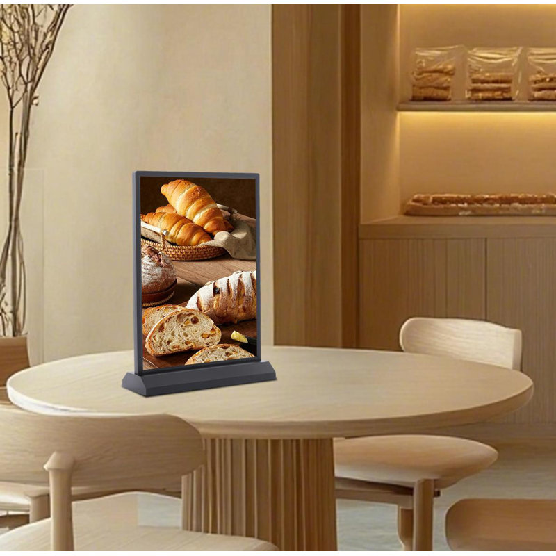 Tabletop LED Sign Holder, Black
