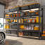 Tablettes de rangement réglables en métal de 40 po pour garde-manger, garage, sous-sol, entrepôt, assemblage facile-252495109-252495111