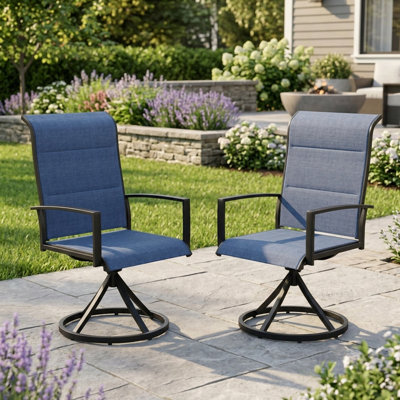 Tichelle Metal Outdoor Dining Armchair