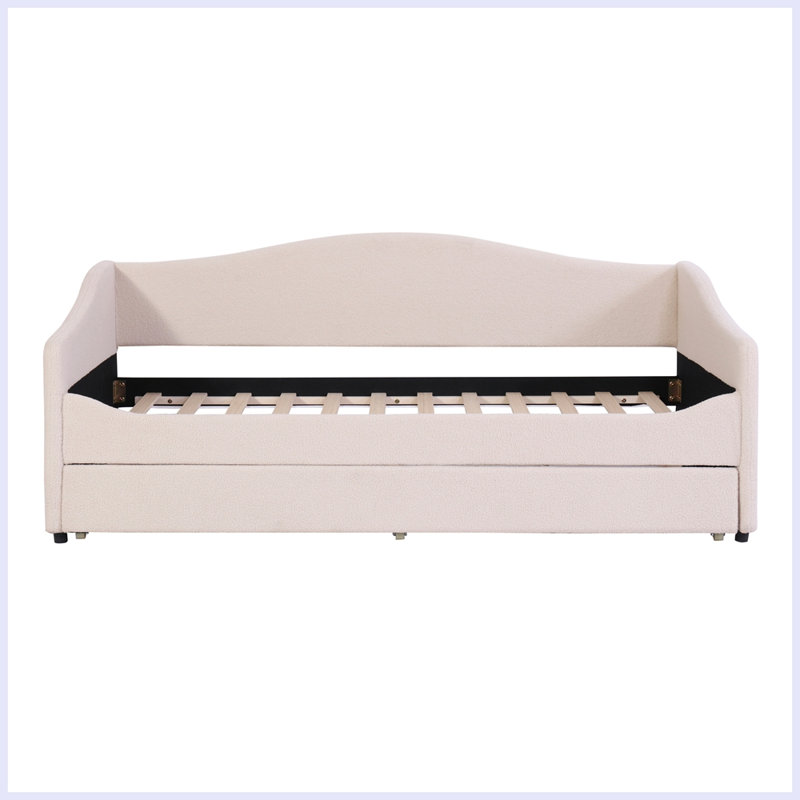 Lit de jour avec couchette Magnotti, Lit simple, Beige