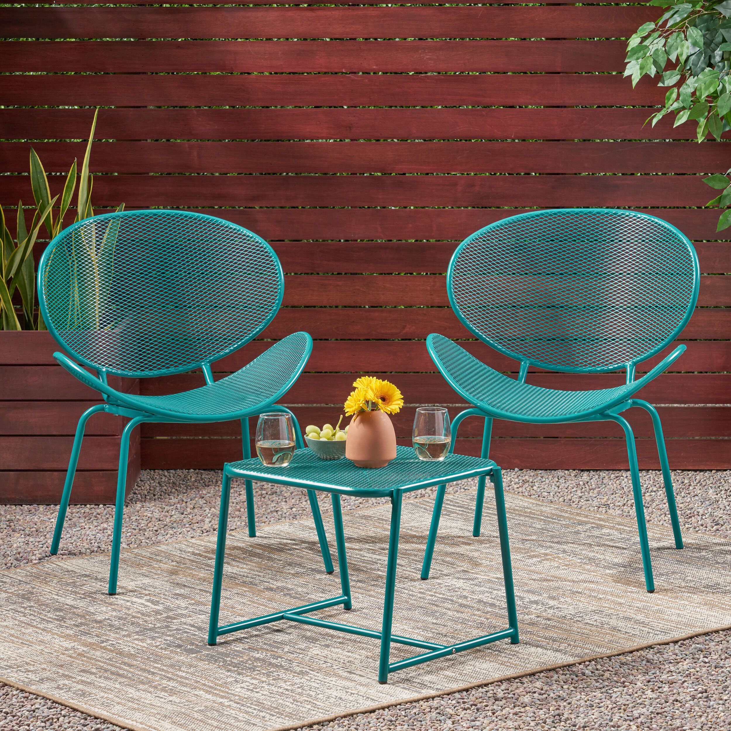 Wade Logan® Aynslie 2 - Person Outdoor Seating Group & Reviews | Wayfair