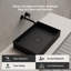 Évier vasque rectangulaire à surface solide noir mat 20 po x 14 po MonBlari-126479049
