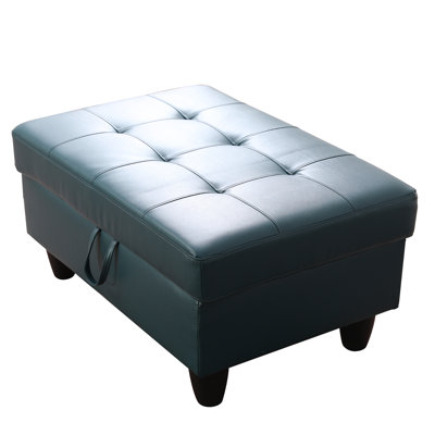 Repose-pieds en cuir synthétique semi-PU