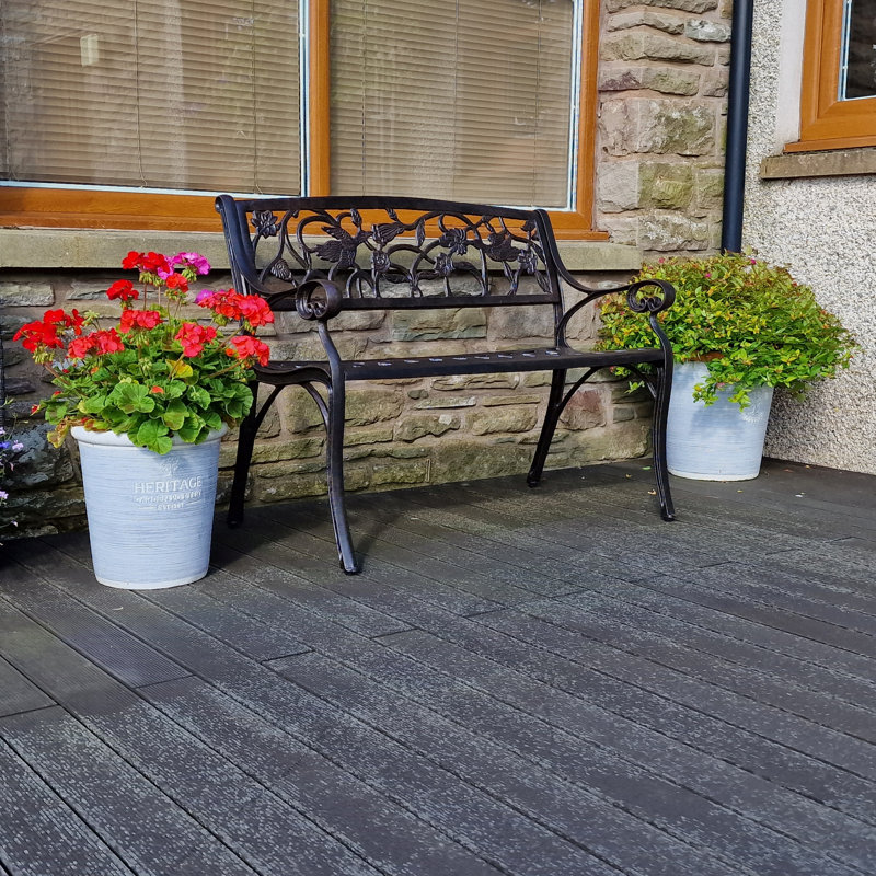 Greta Powder Coated Aluminum Outdoor Bench