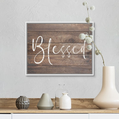 " Family Quotes - Blessed Wood "