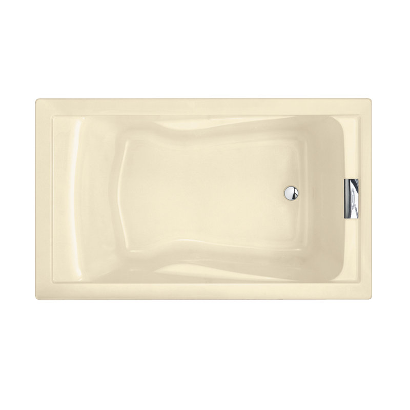 Evolution 60'' x 36'' Soaking Acrylic Bathtub, Bone