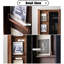 Vitrines en bois massif brun noisette