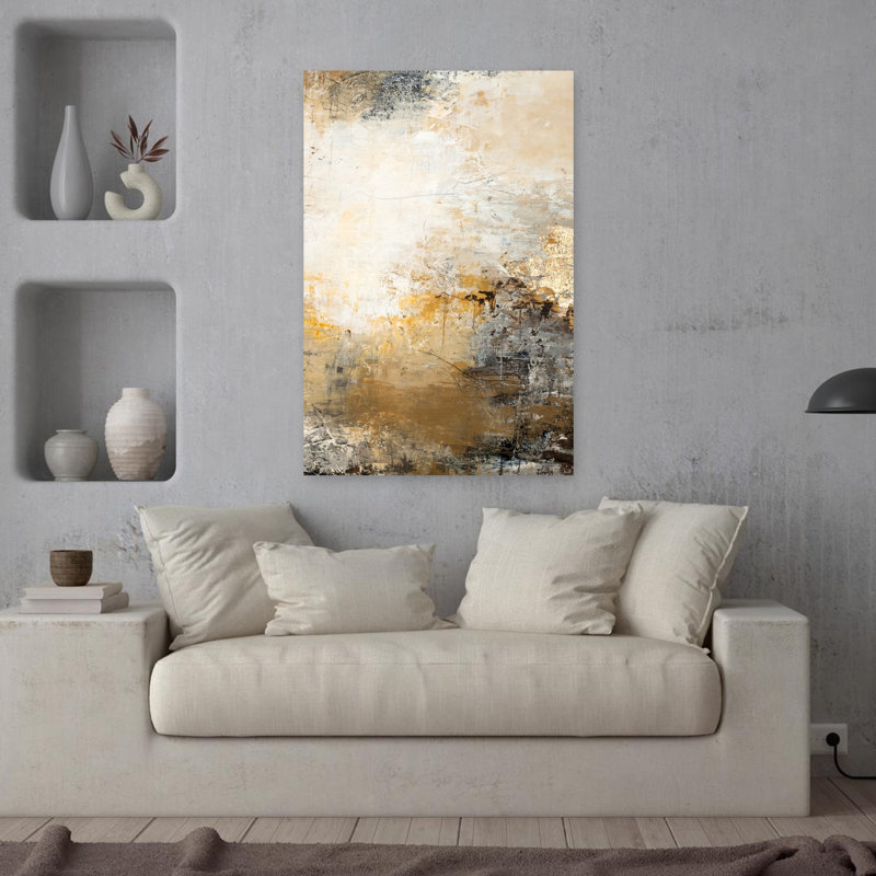 Milestone 1, art abstrait contemporain, H 36 po x l 24 po