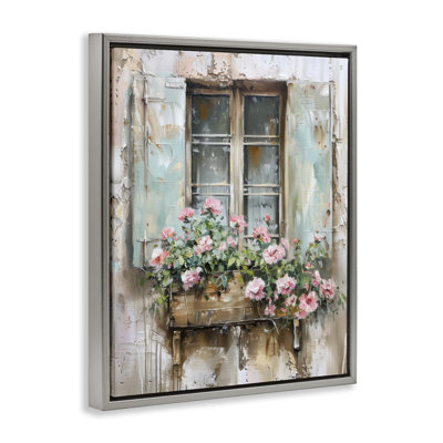 French Country Window Floating Frame, design by Arlington Prints