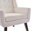 Upholstered Linen Blend Accent Chair-1192272117