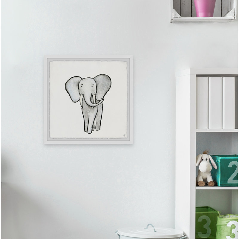 «B éléphant ambulant», reproduction encadrée, H 24 po x l 24 po x P 1,5 po