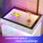 2-Drawer Nightstand with Adjustable RGB Light and Human Body Detection,Fashionable Mirror Visual Design Bedside Table with Charging Station-645997688