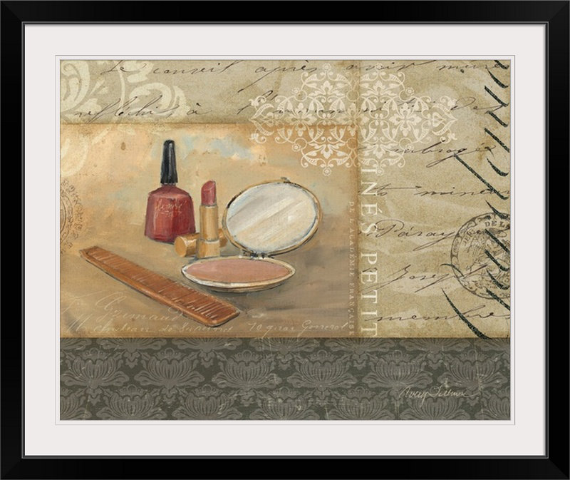 «Bath and Beauty II» par Avery Tillmon, impression, H 32 po x l 38 po x P 1 po, Cadre noir