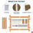 Wooden Bed Frame for Mattress, Farmhouse Platform Bed with Reinforced Slats & Center Support, No Box Spring Needed-1417589230