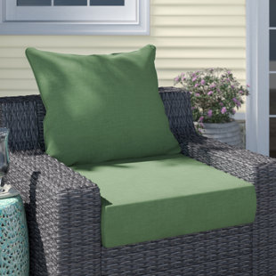 Outdoor/Indoor High Back Chair Cushions Deep Seat Patio Seat And Back  Cushion Set Stuffed High Rebound Foam Rocking 