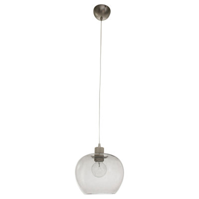 Susana 1 - Light Nickel Dome Pendant