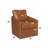 Brown Leather Aire Swivel Chair W/Glider