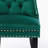 Velvet Upholstered Dining Chair with Wood Legs Nailhead Trim-254210992-254211004