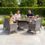 Jeneva 6 - Person Wicker Patio Dining Set with Round Table , Cushions Included-1083250202