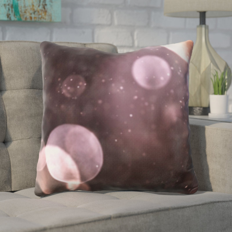 Geometric Microsuede Reversible Throw Pillow