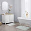 Laura Ashley Crochet Cotton 2 Pieces Bath Rugs-1818160836