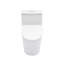 Toilette monobloc en céramique, entraxe de 30,5 cm, double chasse d'eau de 4,7/5,4 L avec abattant à fermeture ralentie et capacité de filtration de 800 g.