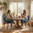 Heitger Tufted Wing Back Side Chair, Faux Leather Upholstered Dining Chair with Metal Legs-1356984076