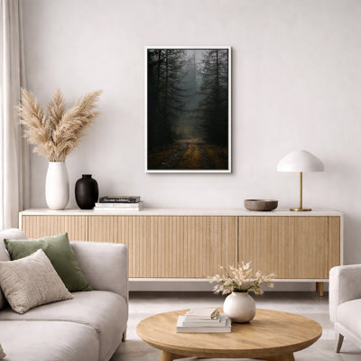 'Autumn Fall' Wall Art Print on Framed Canvas, Dark Forest