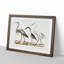 Three Herons by J.E. De Kay - Picture Frame Painting Print-55611057-55611059