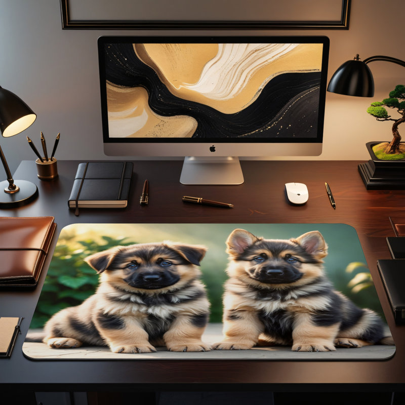 Polyester Desk Pad, 14.4x12.1