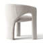 Chaise rembourrée moderne avec accoudoirs