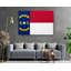 North Carolina State Flag USA Flags - Photographie sur toile tendue-87565965