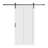 Paneled Manufactured Wood Barn Door with Installation Hardware Kit(Soft Close Inclued)-102848035